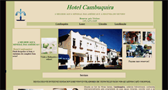 Desktop Screenshot of hotelcambuquira.com.br
