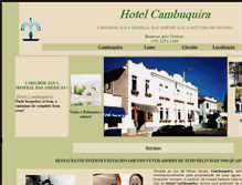 Tablet Screenshot of hotelcambuquira.com.br